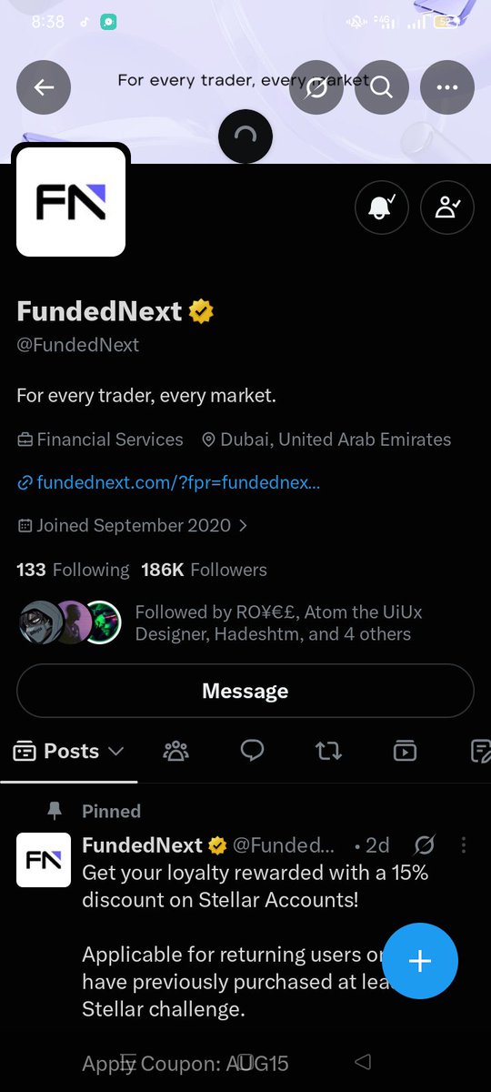 buildwithsamson's tweet photo. @Techriztm @PsychedeliaAcad @1OnlyAce @FundedNext 🚀 https://t.co/Ddu4Hrj4CO