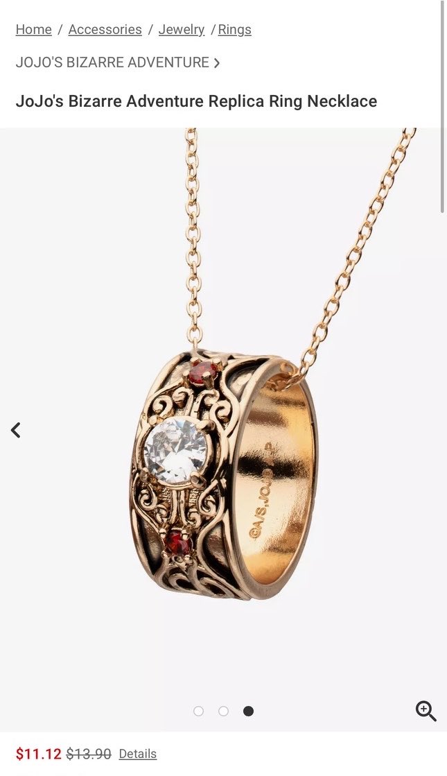 straiz_oaf's tweet photo. Oh my god they’re selling Mary Joestar’s engagement ring at Hot Topic. https://t.co/TjvZssCU73