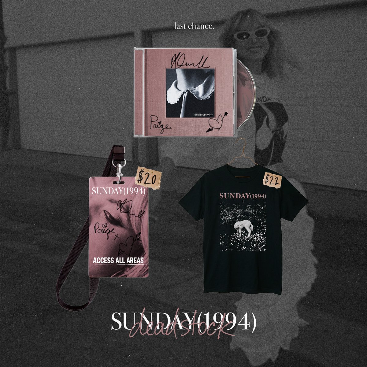 Sunday1994band's tweet photo. Last chance! 🖤⛪️https://t.co/9WEzNor2wf https://t.co/uytYhyqdYy