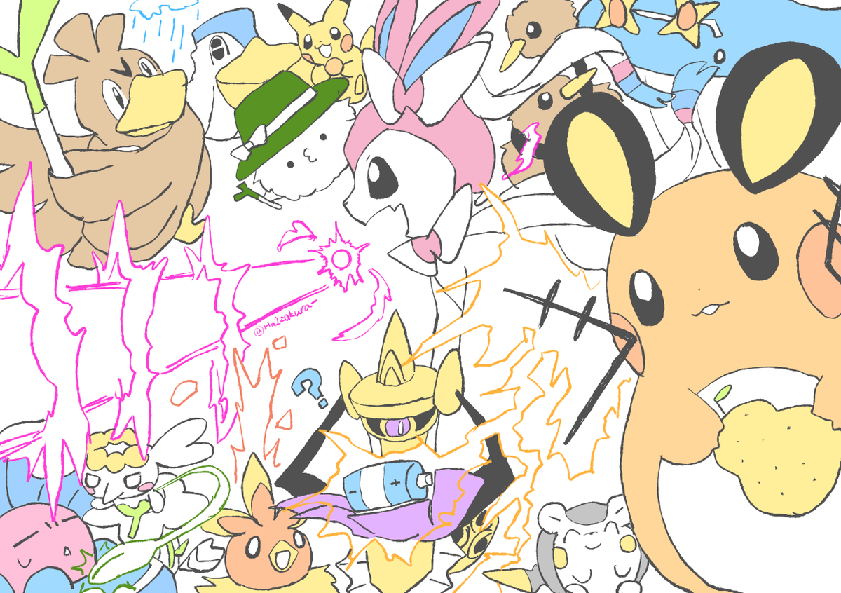 _Ha1zakura_'s tweet photo. アナログ過去絵リメイク　#ざわアート https://t.co/LAm8kzKhXn