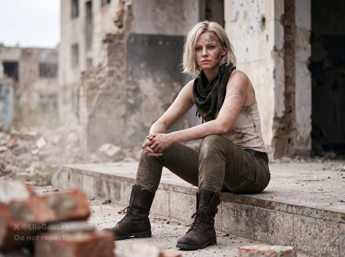 ElleGenLab's tweet photo. Ruins and that girl. 
#GraceAshcroft  #virtualart https://t.co/vrjpcxSnx1