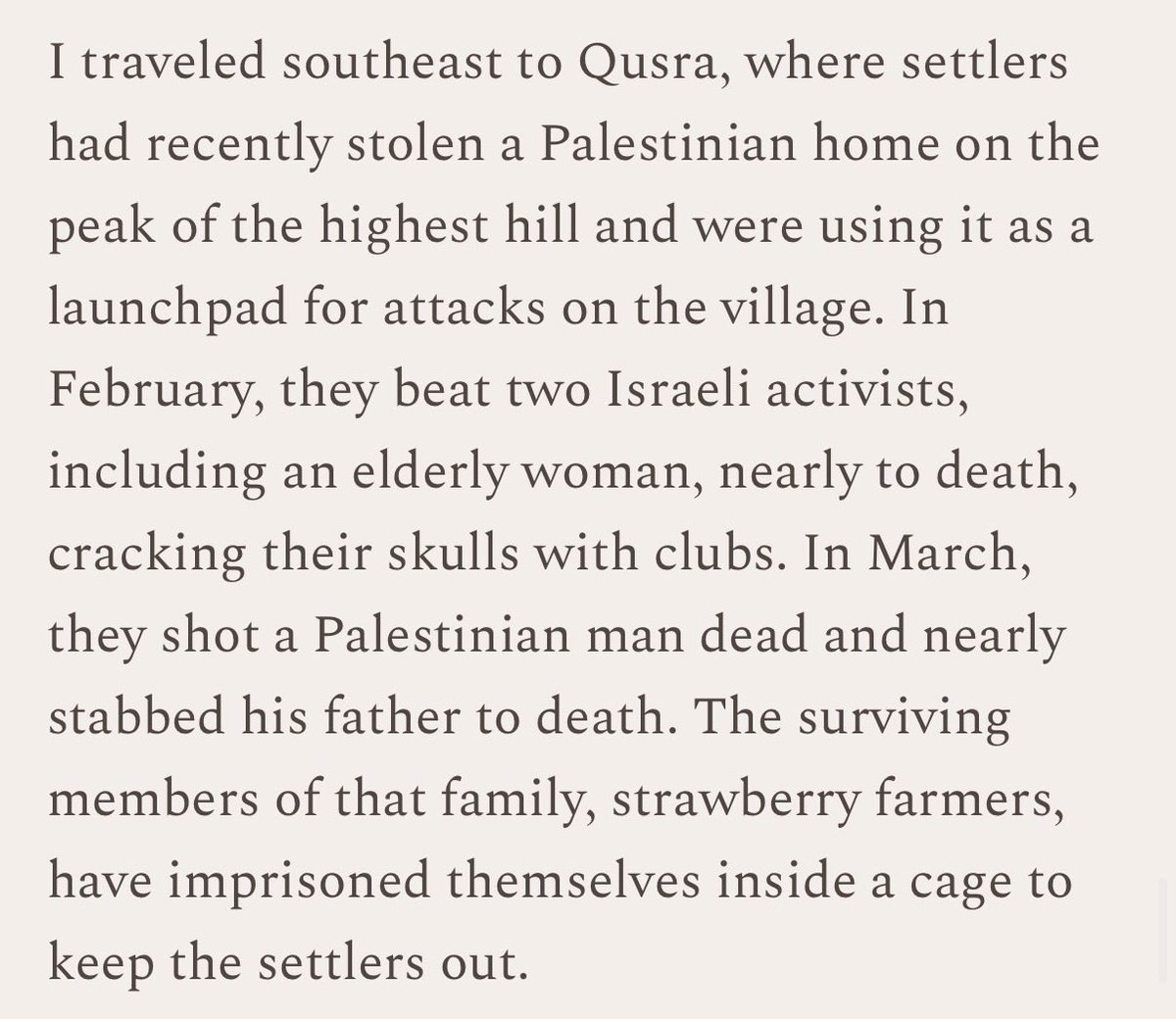 infinite_jaz's tweet photo. The house currently under siege in Qusra is the same home where local Palestinians and I were attacked by settlers last month. Soldiers then arrived, tried to arrest the victims, and essentially told me that Jews had the right to take any home they wanted in the West Bank. https://t.co/kn53sV2fz7