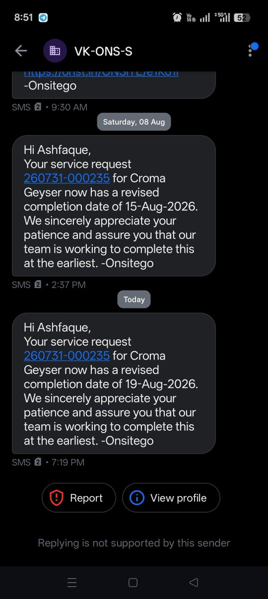 ashfaque761's tweet photo. @cromaretail @cromaretail kya tamasha lga rakha hai . Ab mujhe consumer court jane ke liye majboor kr rhe hn https://t.co/eU8d6rtZjv
