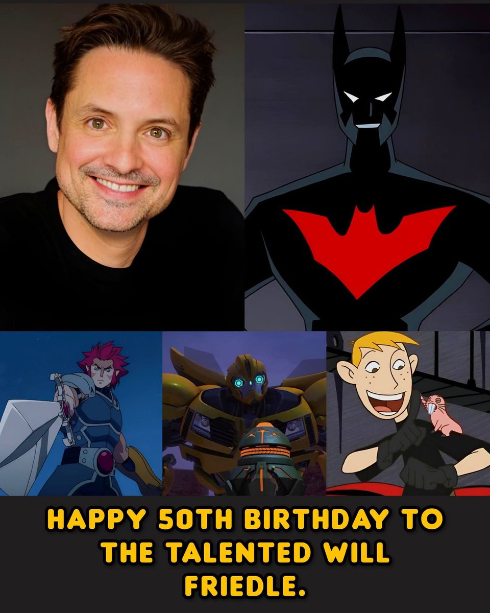 A2CVIBES26's tweet photo. Happy 50th Birthday to the legendary Will Friedle!

Few voice actors have created as many unforgettable characters as Friedle. From becoming the iconic voice of Terry McGinnis/Batman in Batman Beyond to bringing Ron Stoppable to life in Kim Possible, he has been part of some of the most beloved animated series of a generation. His impressive voice work also includes Lion-O in ThunderCats, Bumblebee in Transformers: Prime, Blue Beetle in Batman: The Brave and the Bold, Star-Lord in Guardians of the Galaxy, and more.

Beyond animation, Friedle is also fondly remembered as Eric Matthews in Boy Meets World, showing the incredible range he has brought to both live-action and voice acting throughout his career.

His performances have left a lasting impression on fans who grew up with these characters, making his work a special part of many childhoods. Wishing the brilliant Will Friedle a very happy 50th birthday and many more years of incredible work!