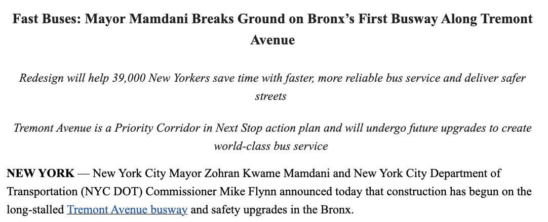StreetsblogNYC's tweet photo. A major win for Parker and everyone else who rides the bus on Tremont Ave. https://t.co/5OzPREH5vw