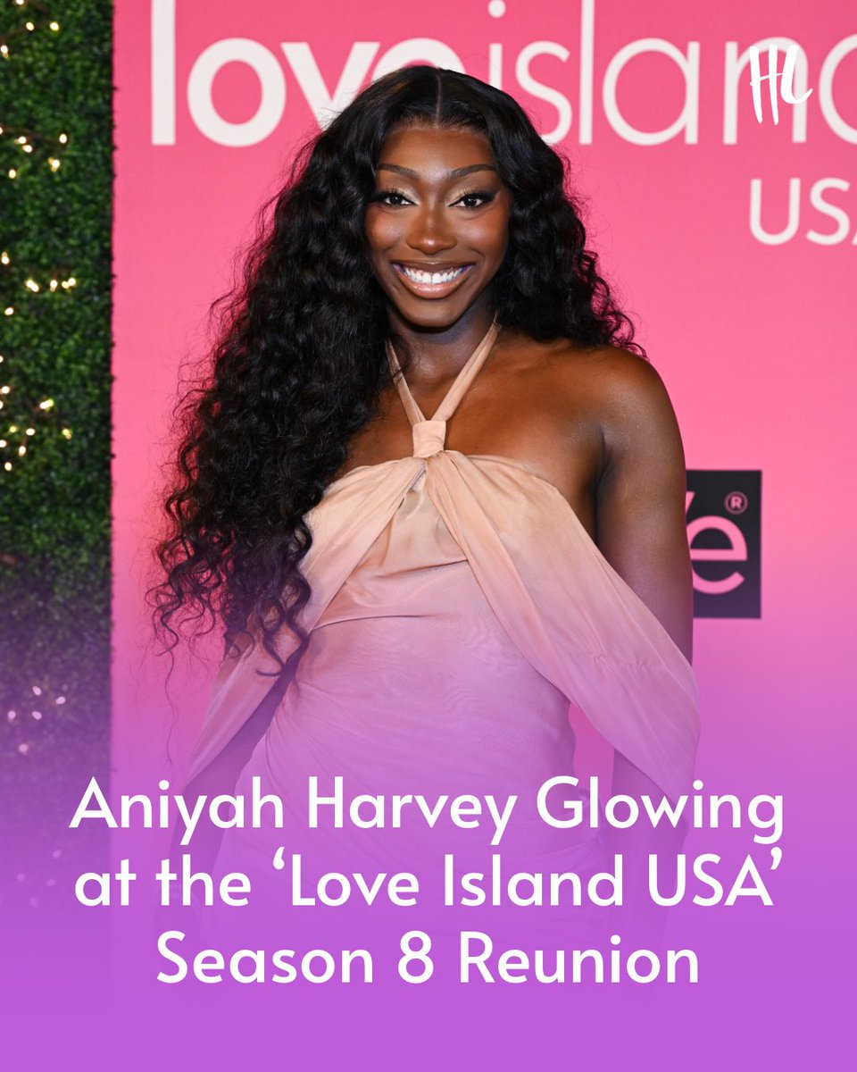 HollywoodLife's tweet photo. Aniya Harvey was seen at the ‘Love Island USA’ Season 8 reunion.💫
(📸: Getty Images) https://t.co/KUhpbOyCo8
