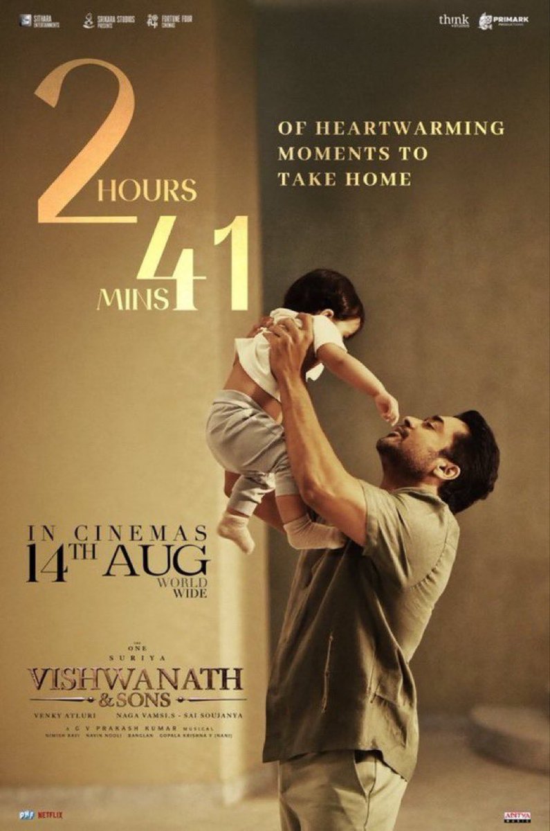 MoviesSingapore's tweet photo. #VishwanathAndSons is said to be a majorly light-hearted drama based on an age-gap love story. Its success really depends on how relatable the movie is, but it’s designed as a complete family entertainer, appealing to audiences of all ages.

The 1st half is said to be packed with comedy 😂 and entertainment, and before you realise it, you’ll be at the interval. In the 2nd half, the first 20 minutes will have comedy, after which the movie takes an emotional route. There are places where you’ll laugh, smile, and also get emotional.

It’s a very performance-oriented film, relying largely on #Suriya and #MamithaBaiju’s performances. #VenkyAtluri is said to have brought back the quintessential family entertainer genre. Hope it works❤️🔥