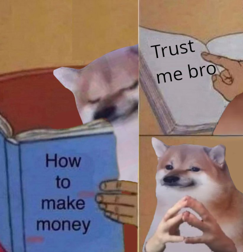 trustmebropls's tweet photo. Trust me bro, just buy 1$ worth of $trust. https://t.co/KCjSpFwYsl