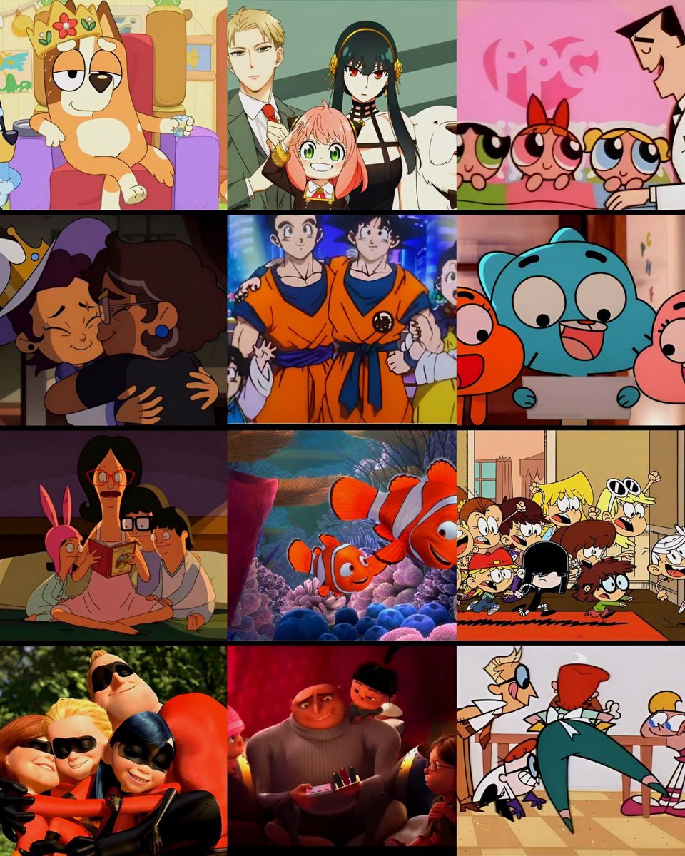 A2CVIBES26's tweet photo. Happy National Son and Daughter Day! 

From Bluey and Bingo to Anya and the Forger family, animated shows and movies have given us countless memorable parent-child relationships. Whether they’re sharing laughs, getting into trouble, supporting each other, or simply enjoying a quiet moment together, these characters remind us how special family bonds can be. 
Some of these relationships are funny, some are emotional, and some are completely chaotic but they all have a special place in our hearts.