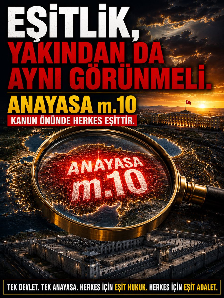 Fatma05071's tweet photo. Bir kapı kapanıyor… Bir çocuk büyüyor.
@YildizFeti 
Cezaevinin kapısı kapanırken dışarıda bir evin kapısı da sessizliğe bürünüyor.

Bir çocuk babasını bekliyor, bir anne evladının sesini özlüyor, bir eş yılları takvim yapraklarından sayıyor.

Hatasını anlayan ve cezasını çeken bir insanın yeniden ailesine, işine ve hayata dönebilmesi neden mümkün olmasın?

Biz unutulmak değil, yeniden kazanılmak istiyoruz.

⚜️ Çünkü adalet yalnızca cezalandırmak değil, gerektiğinde insana yeniden başlama fırsatı verebilmektir.
⚜️ Bir çocuğun beklediği baba, bir ailenin beklediği umut, bir insanın beklediği ikinci şans…
Lütfen bizi de görün. Çünkü biz de bu ülkenin insanlarıyız.
🇹🇷 ADLİ MAHKÛMLAR ÇERÇEVE YASADA OLMALI
🇹🇷 HERKES İÇİN EŞİT ADALET