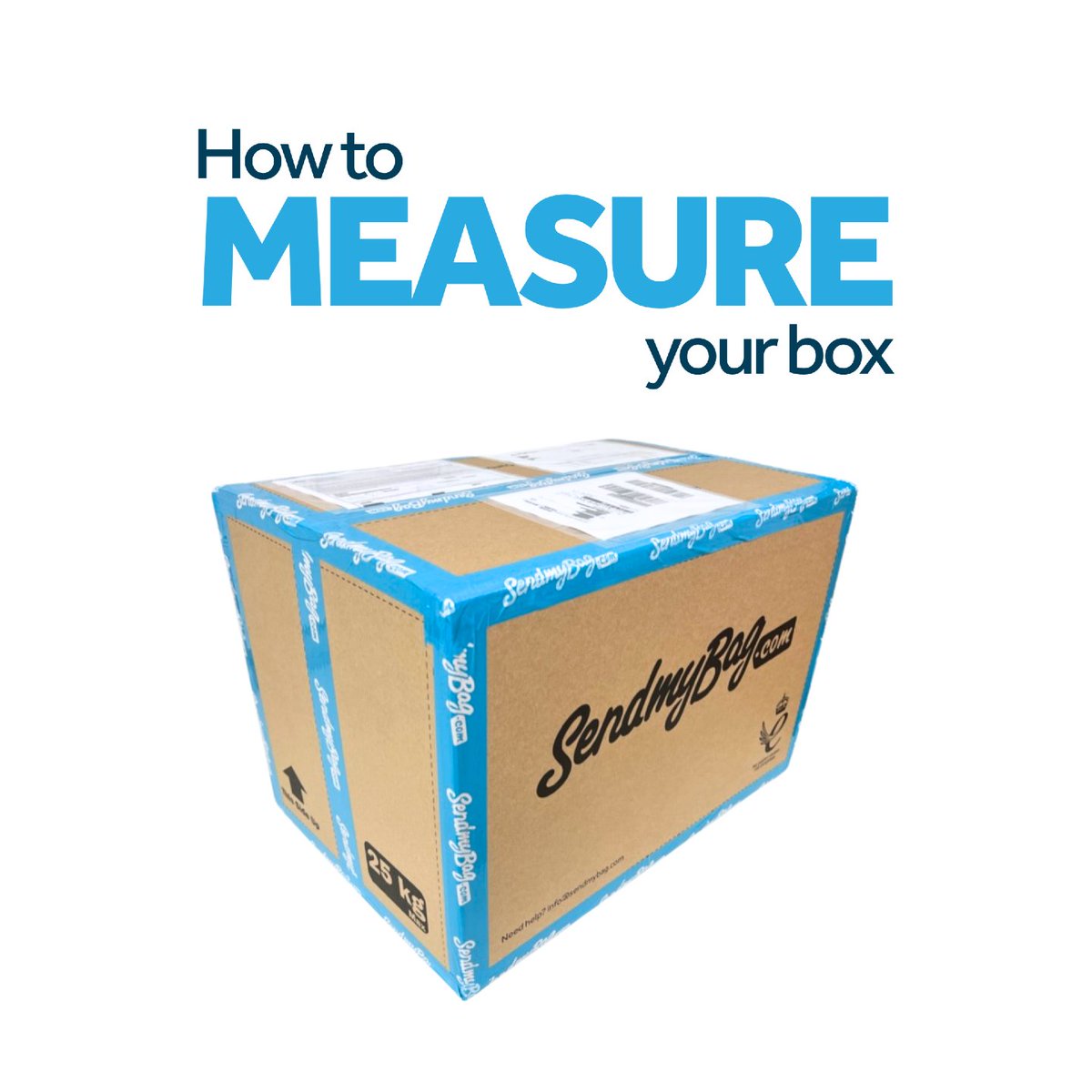sendmybag's tweet photo. How to measure your box with Send My Bag 📦

Always take your measurements from the widest points, including any bumps / bulges and protrusions. https://t.co/k5PTh8BJxS
