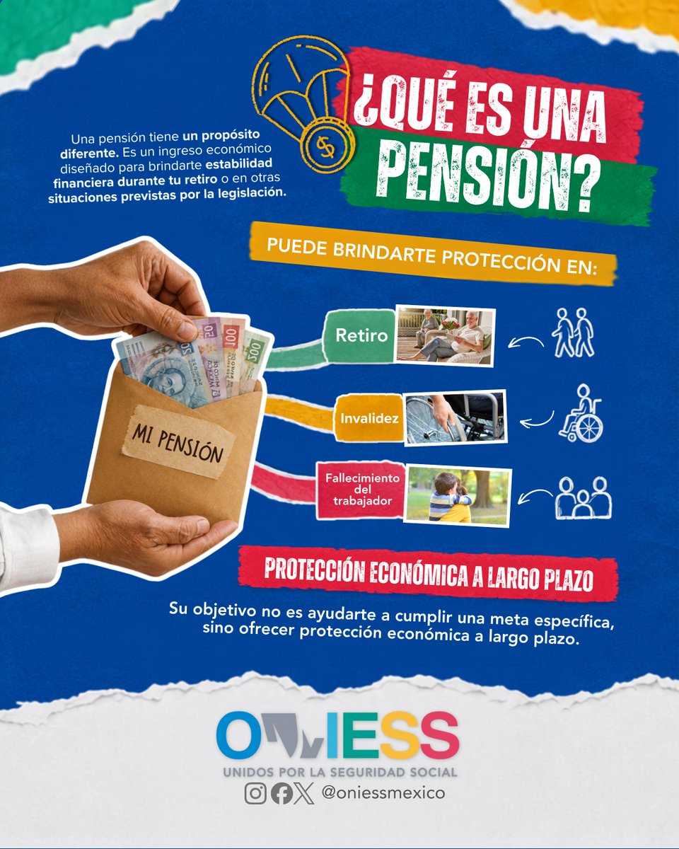 oniessmexico's tweet photo. 💰 ¿Cuál es mejor, ahorro o pensión?

#ONIESS
#UnidosPorLaSeguridadSocial https://t.co/x0HsBK7xmH