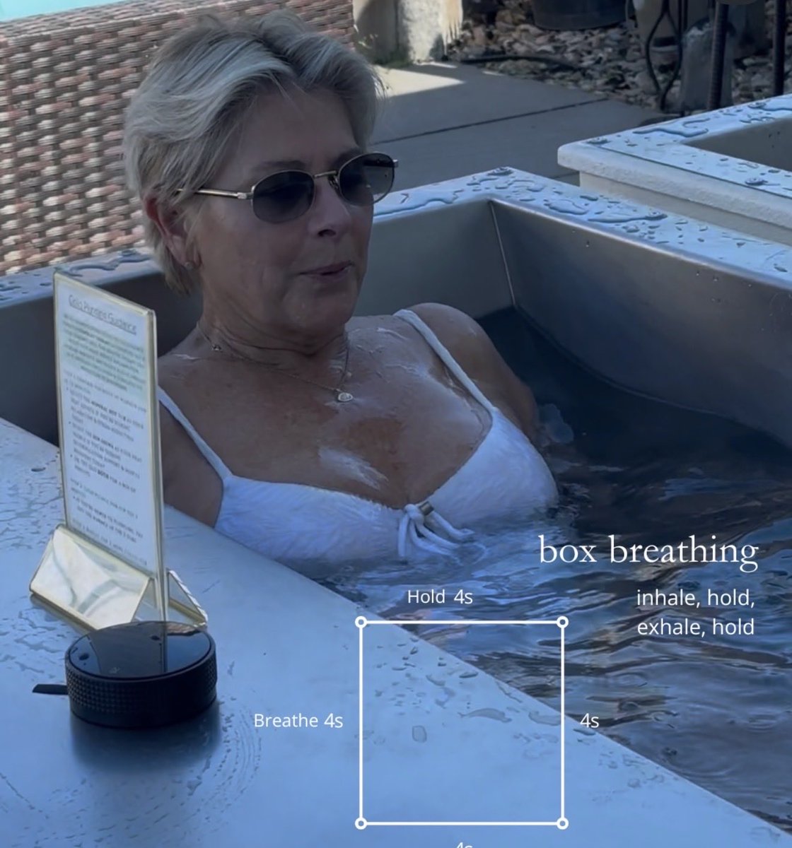 BlueCube_Baths's tweet photo. Our customer at Release Well-Being Center posted the different breathing techniques you can perform in a cold plunge. All of these techniques help you dampen adrenaline spikes, accept the cold, and adapt. We recommend experimenting with each. https://t.co/hrV6SbpKkW
