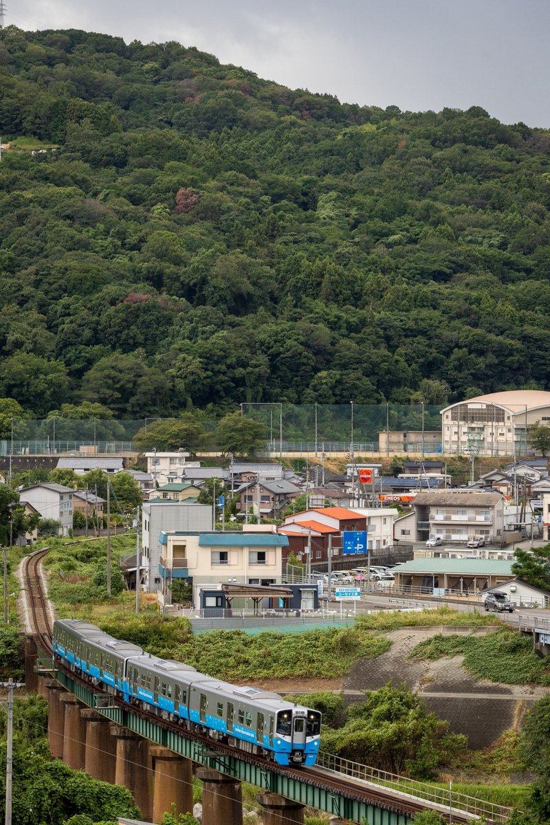 kinto_TAK's tweet photo. 暑い中お疲れ様でした✌️

徳島線 474D 
3600系第二編成+第一編成
2026.08.12. https://t.co/SSQDe646TA