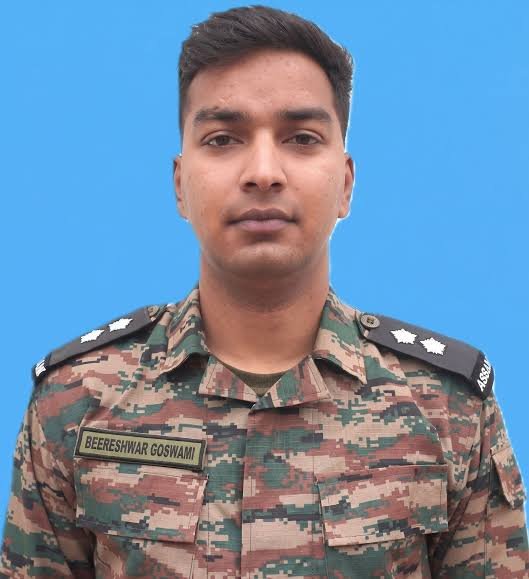 TigerCharlii's tweet photo. "That's what a Real Hero looks like!"

Lieutenant Beereshwar Goswami 
( Indian Army )
From: Uttarakhand 

Braveheart young officer made supreme sacrifice in the line of duty in Jammu and Kashmir in June 2026.
He was only 25!
Salute 🇮🇳 
#IndianArmy https://t.co/vAhlrmIg6G