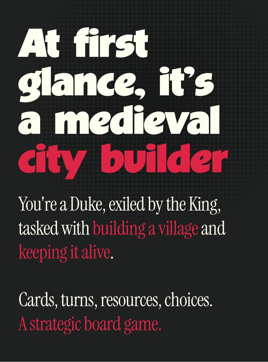 holy_radish_'s tweet photo. Midgardr is not just what it looks like 👀
Play the demo on Steam and find out for yourself. Are you really just... a Duke?
👉🏻https://t.co/eTpkI58U13
#WishlistWednesday #IndieGame #IndieDev #SteamDemo #GameDev #CityBuilder #BoardGame #CardGame #StrategyGame #NarrativeGame https://t.co/BlQrHtcsZC