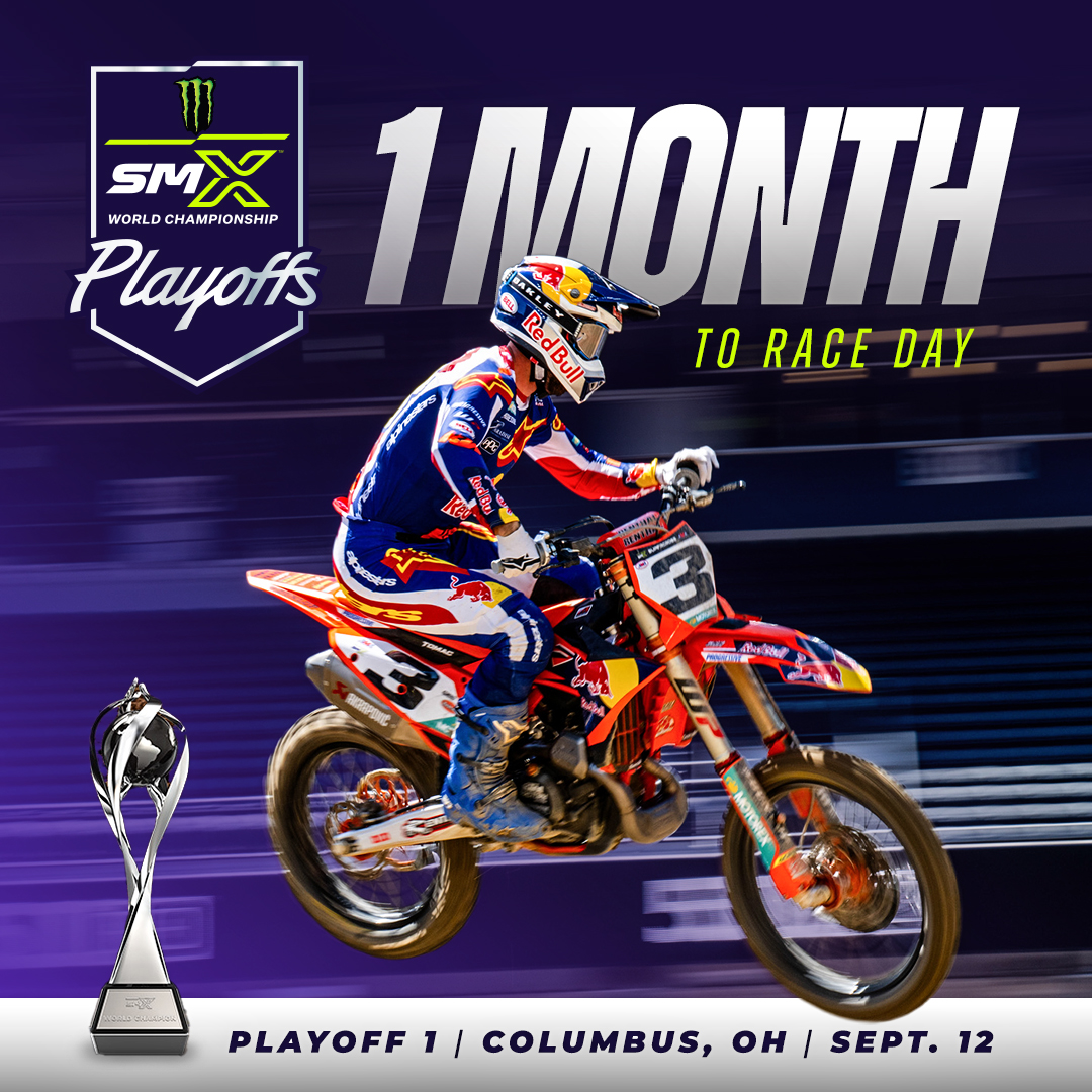 CrewStadium's tweet photo. 1 Month until the gates drop and the crowd erupts. Get ready. #SMX #SupercrossLIVE #ProMotocross

🎟️: https://t.co/NZxAsieIXG https://t.co/XzdNAO7W7P