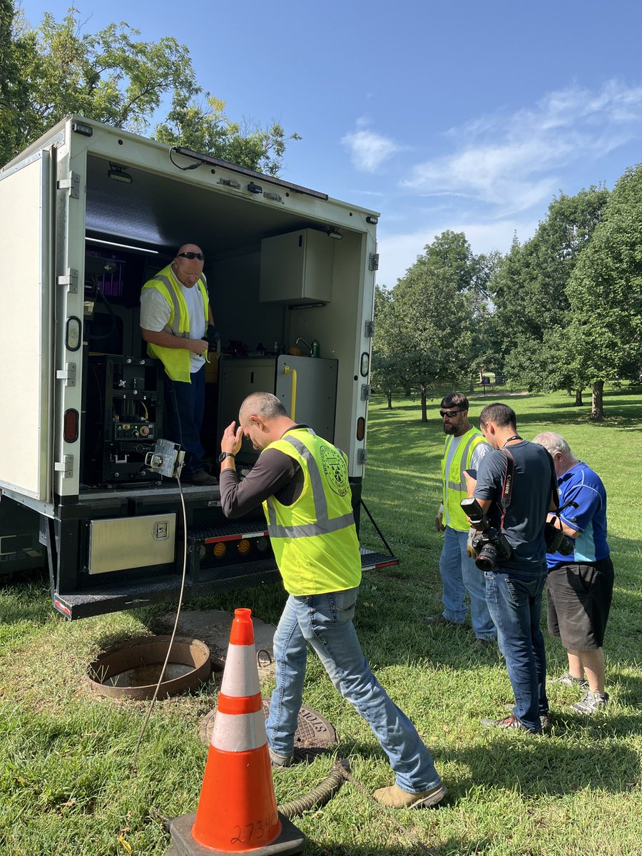 cityoftopeka's tweet photo. Next stop - a look at how our crews inspect and maintain lines using CCTV. https://t.co/OmE4PksONf