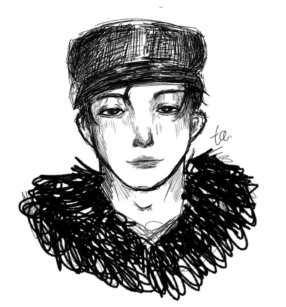 dorenmies's tweet photo. a quick sketch of my pretty jaemin by me! happy birthday, nana <3 https://t.co/4VZamrKKfH