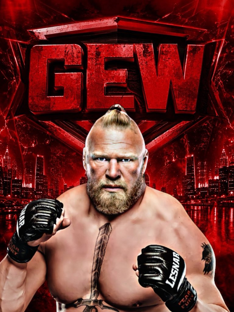 RAEDz31's tweet photo. ذا بيست الوحش بروك ليسنر ينضم إلى اتحاد GEW @lesnar_5F https://t.co/ExUF4HrySu