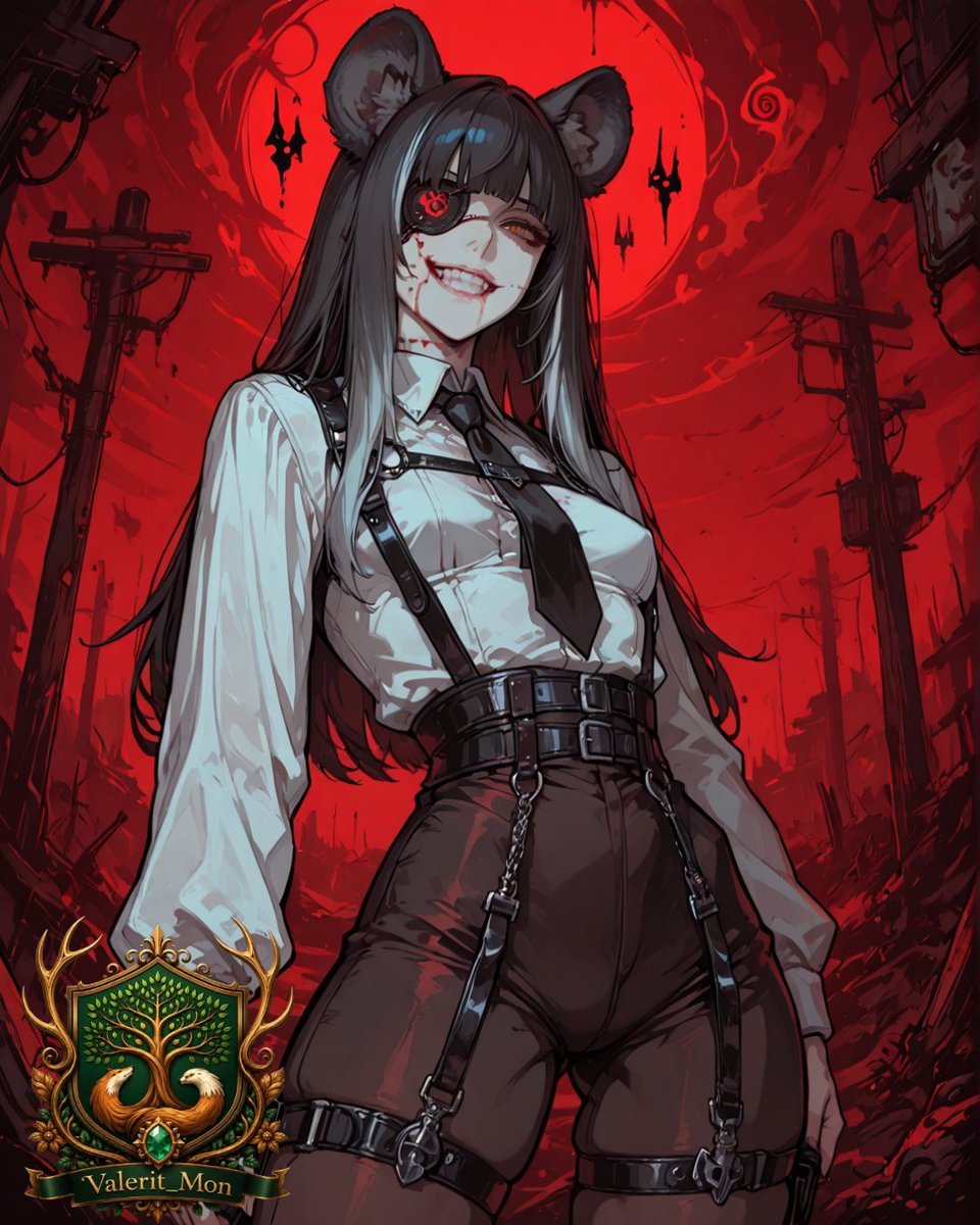 Valerit_Mon's tweet photo. QT Promptshare
#ValeritMultiverse
Hyssara answered the call.
Red eye glowing, blood on her smile…
and she’s already looking for the next victim.
Thanks for the invite @RyukDeviAI
Original prompt by @Melekatoshee 🔥
I did a touch of magic to adapt it to #Hyssara #AIArt #PromptShare