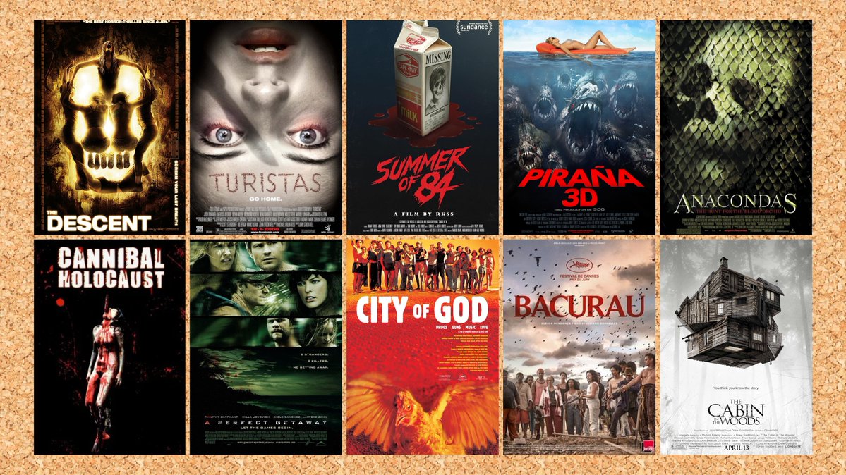 beira_ljff's tweet photo. #夏休みのおすすめ映画10選

ディセント
ブラッド・パラダイス
サマー・オブ・84
ピラニア3D
アナコンダ2
食人族
パーフェクト・ゲッタウェイ
シティ・オブ・ゴッド
バクラウ 地図から消された村
キャビン

好きなジャンルから選んでみました！ https://t.co/Zpzxeb9dXu