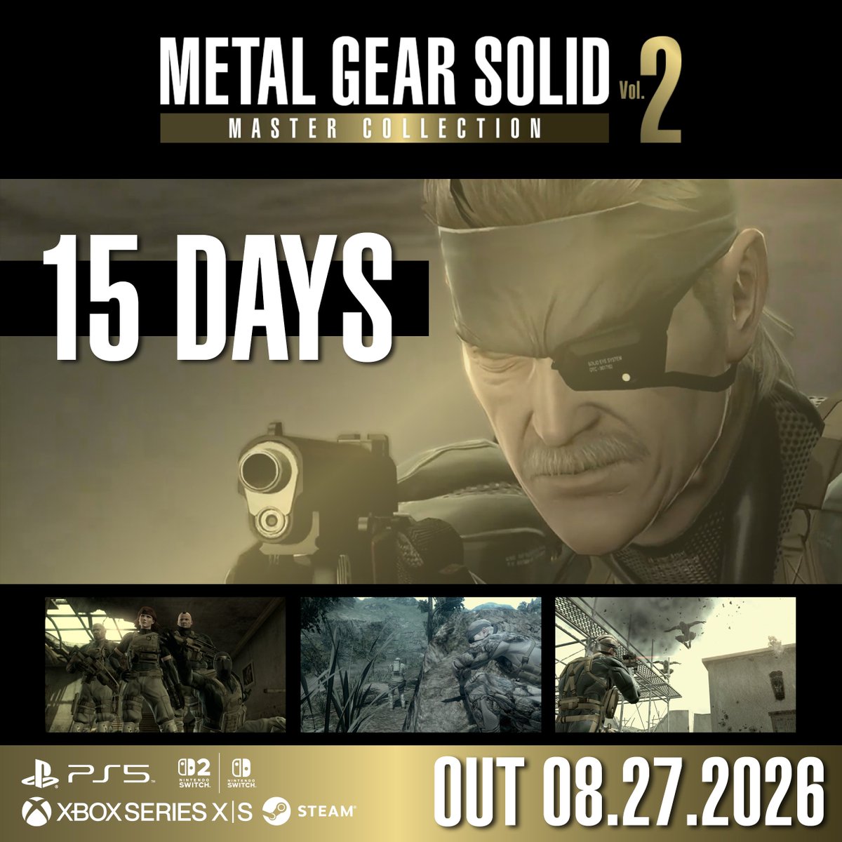 MGSCON's tweet photo. What's the con staff been up to during the 2026 hiatus? For the most part, we're counting down the days until we can play MGS4 again. 📦

‼️ 15 Days to go ‼️ https://t.co/7KQuuwCrO3