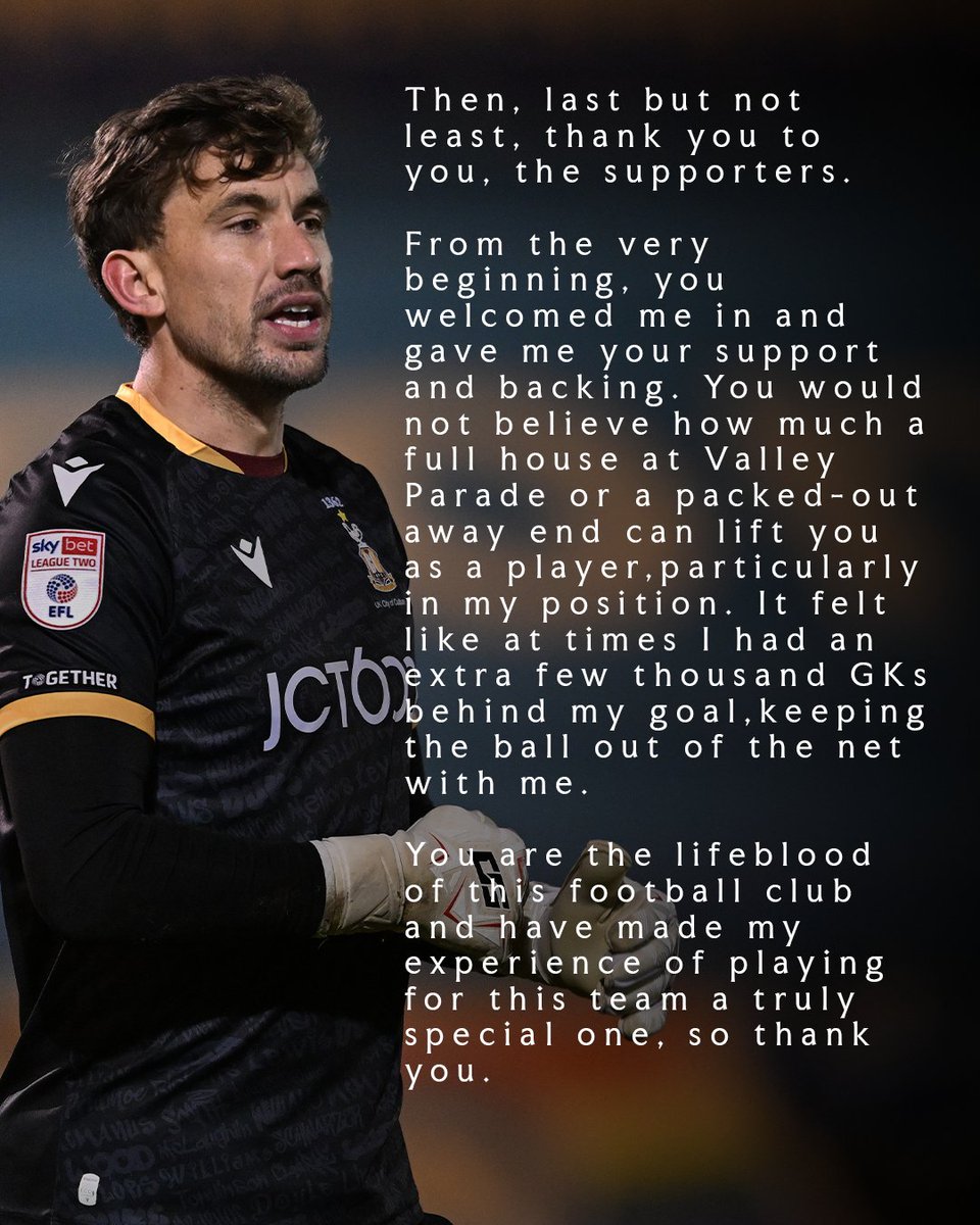 officialbantams's tweet photo. A message from Sam Walker. 💬

#BCAFC