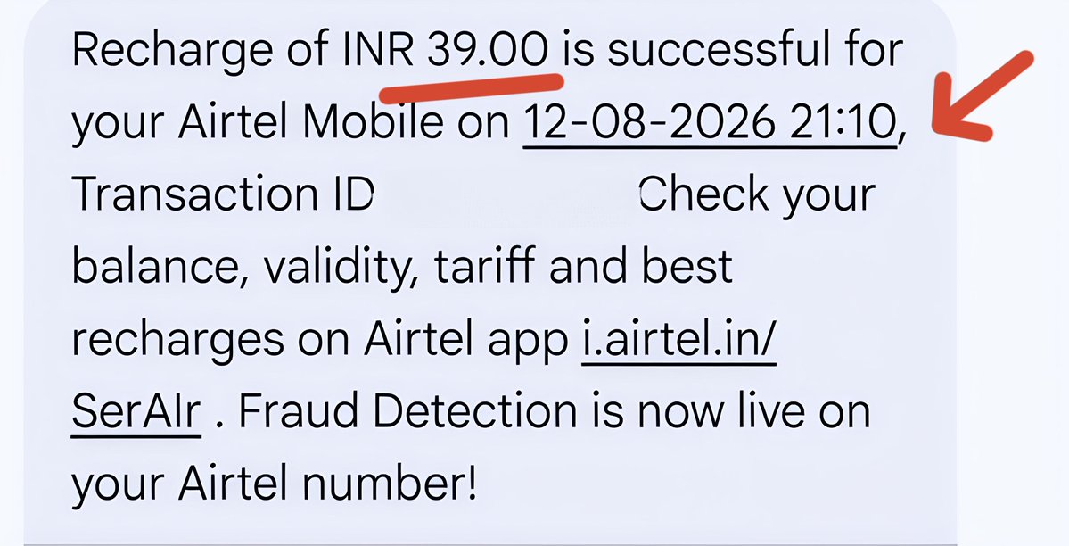 TrueTaleTech's tweet photo. I have been a loyal @airtelindia  user for 11 years.

​Every year, I buy the annual recharge plan for ₹3599.

​This plan promises unlimited 5G data.

​But what is the reality?

​Even when my phone shows a 5G network, my 4G data gets used!

​As soon as my daily limit of 2GB ends, my internet stops working completely.

​Today, I had to do an extra data recharge of ₹39 just to complete my work.

​Why is Airtel doing this scam to its old customers in the name of 5G?👇