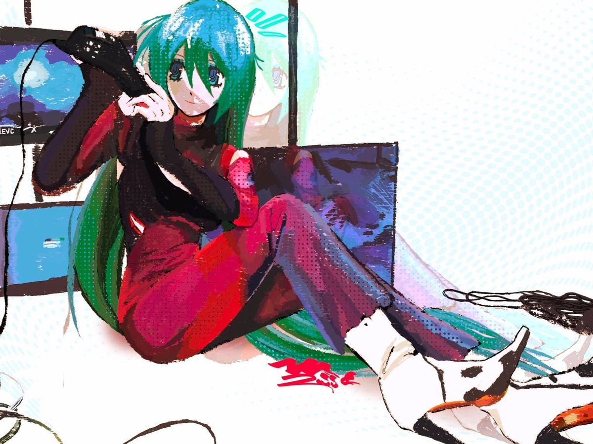 Mayahuelverde's tweet photo. Hatsune Miku #hatsunemikufanart #miku https://t.co/7NCqP60sPQ