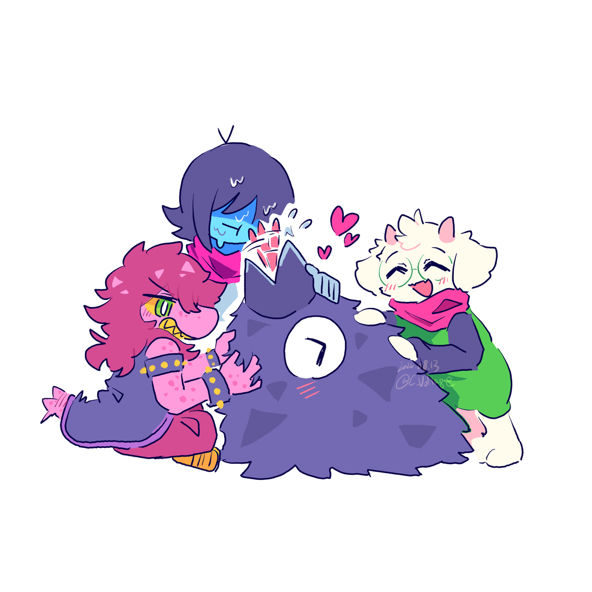 C_Voltage's tweet photo. ﾆｮﾝ! #deltarune https://t.co/3LOEOv5HVm
