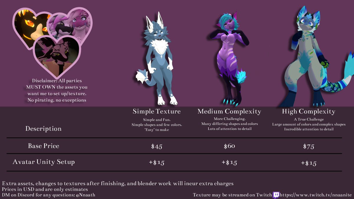 Nnaath's tweet photo. Want a vrchat avatar? Or just a model for renders?
I open regularly, send me a message if you're curious! https://t.co/LJKY89UmRU