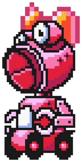 anonimzwx's tweet photo. I was thinking mix this 2 bosses, basically put the head of mecha birdo in jupiter king's body and change the color palette to make it pink, how would you call it? Jupiter Birdo?
Maybe I can add it to Super Mario World Random Revolution X.

#snes #smw #smwhacking #romhacking https://t.co/kloBBDSOMS