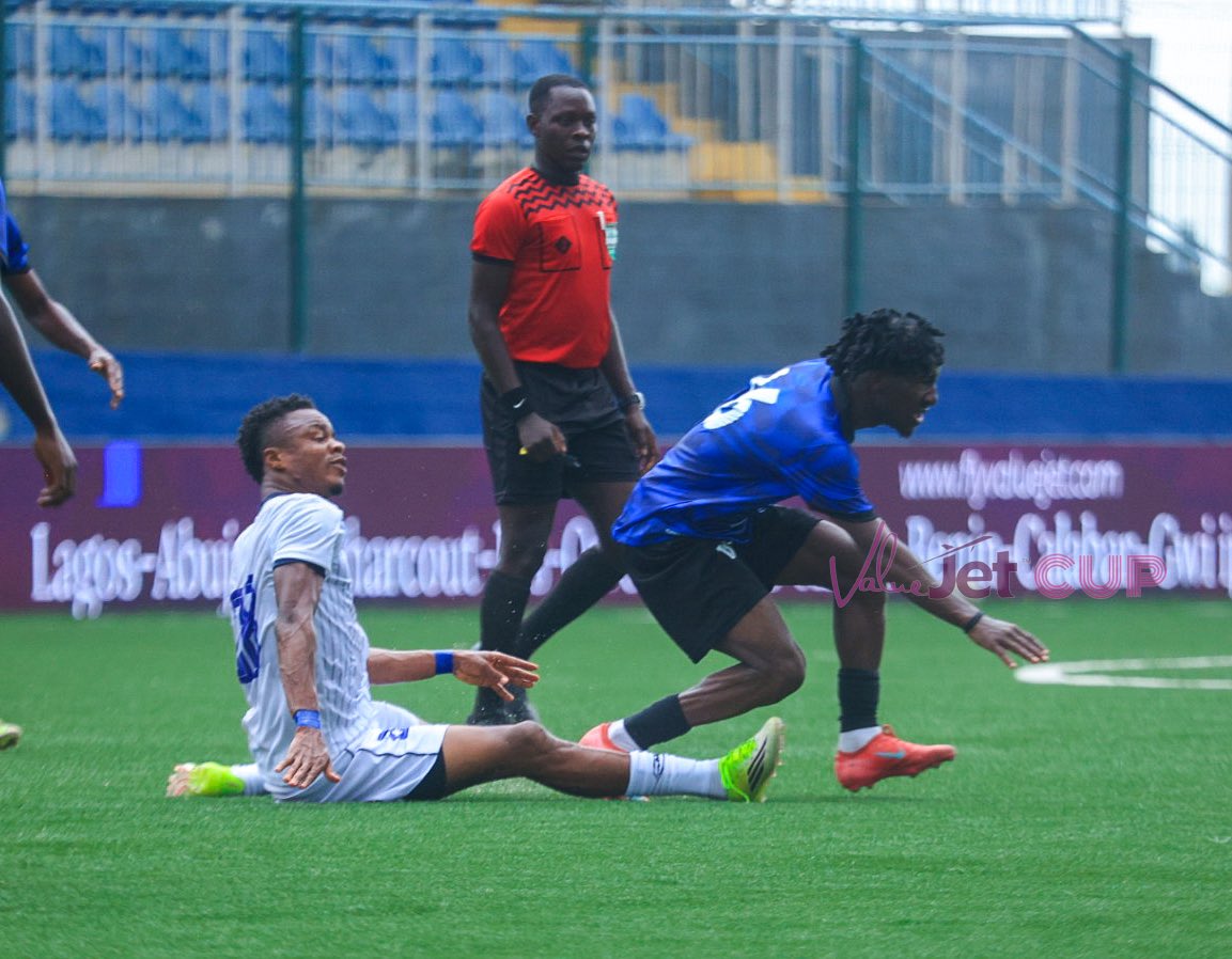 ValueJetCup's tweet photo. Second half is underway! ๐ฅ
Rivers United will be looking to turn their chances into goals, while Sporting Lagos will be hoping to create more opportunities in the second half.
You can stream the game live here โฌ๏ธโฌ๏ธ
https://t.co/fdYbzr8xB9
@flyvaluejet
#ValuejetCup26 https://t.co/kdYjt0EvvX