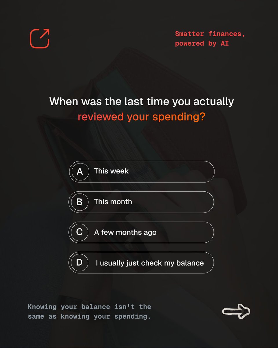 xpensetrim's tweet photo. 2/2
Quick money check. 👀

Do you know where your money goes?

Take The Money Test and find out: 

🟢 Money Aware | 🟠 Money Curious | 🔴 Money Mystery

What's your result?
#TheMoneyTest #Xpensetrim https://t.co/HbWPh1Aqmg