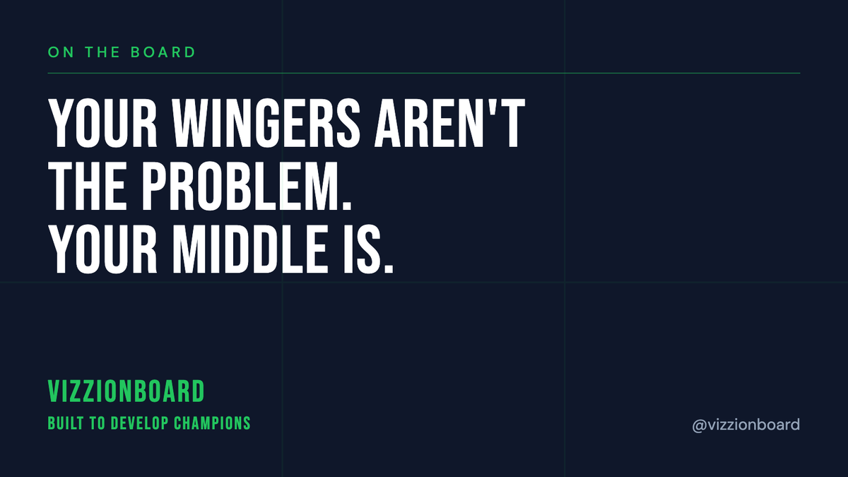 vizzionboard's tweet photo. Watch any youth match for ten minutes. Ball's jammed in the same ten yards, both wingers stranded on the touchline, hands on hips. That's not a discipline problem. https://t.co/xYr5dXKBKA