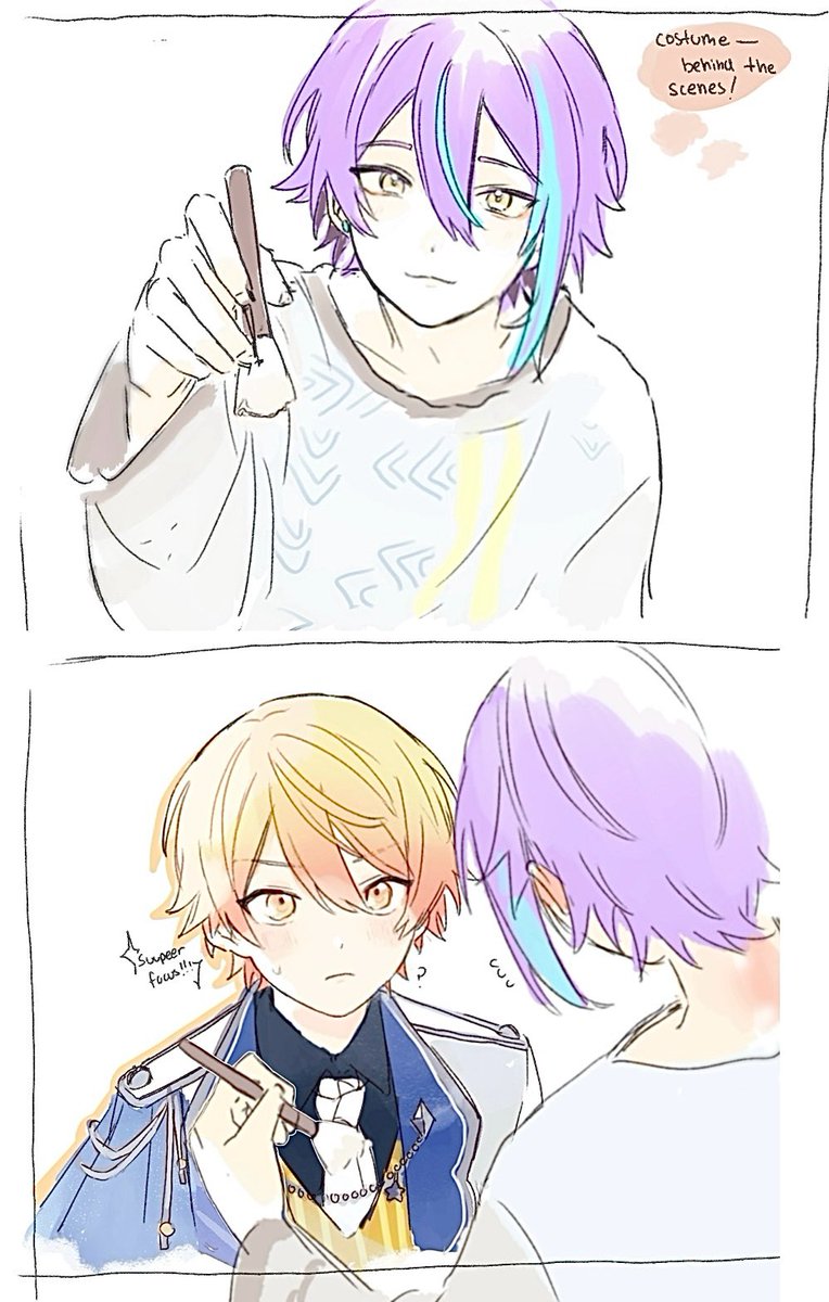 starfilament's tweet photo. tsukasa-kun lets do your stage makeup..!!! https://t.co/1yXtHd71kr