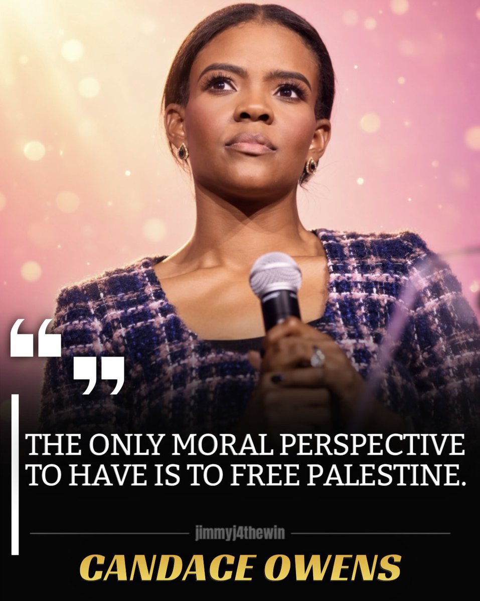 JimmyJ4thewin's tweet photo. Candace Owens isn’t just speaking on Palestine, she’s putting everyone’s moral compass on blast. https://t.co/FwuRRuHK7r