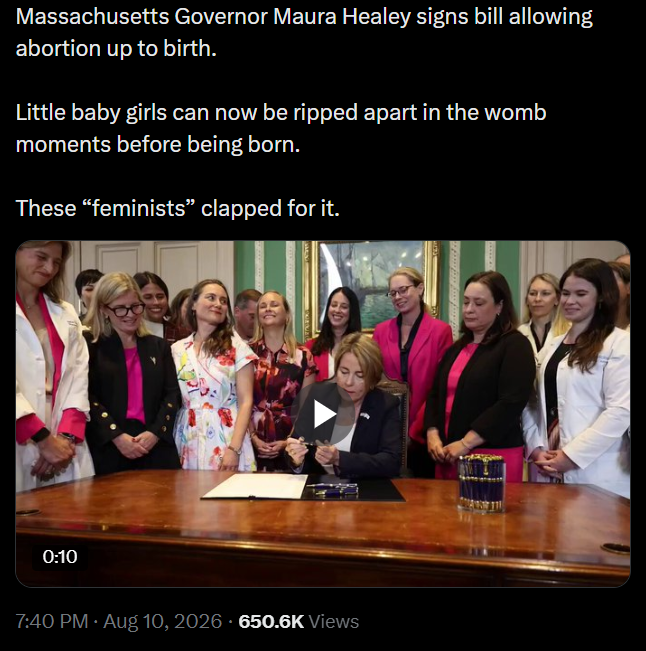 FishboneCSA's tweet photo. @NCRegister How is the SSPX excommunicated but this "catholic" governor is still in good standing with the church after allowing late term abortions? 

Paragraph 2272 of the Catholic catechism states that she should be excommunicated but @NCRegister supports the attack on traditionalist. https://t.co/4GPgqud6dO