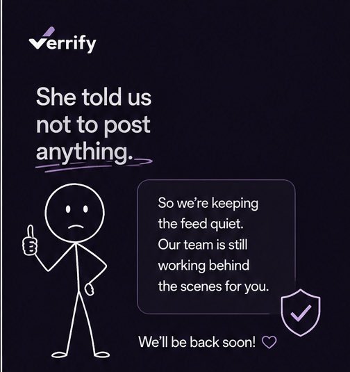 Verrify_'s tweet photo. Our Social Media Manager is on holiday 😩. https://t.co/z5IFXk98zn