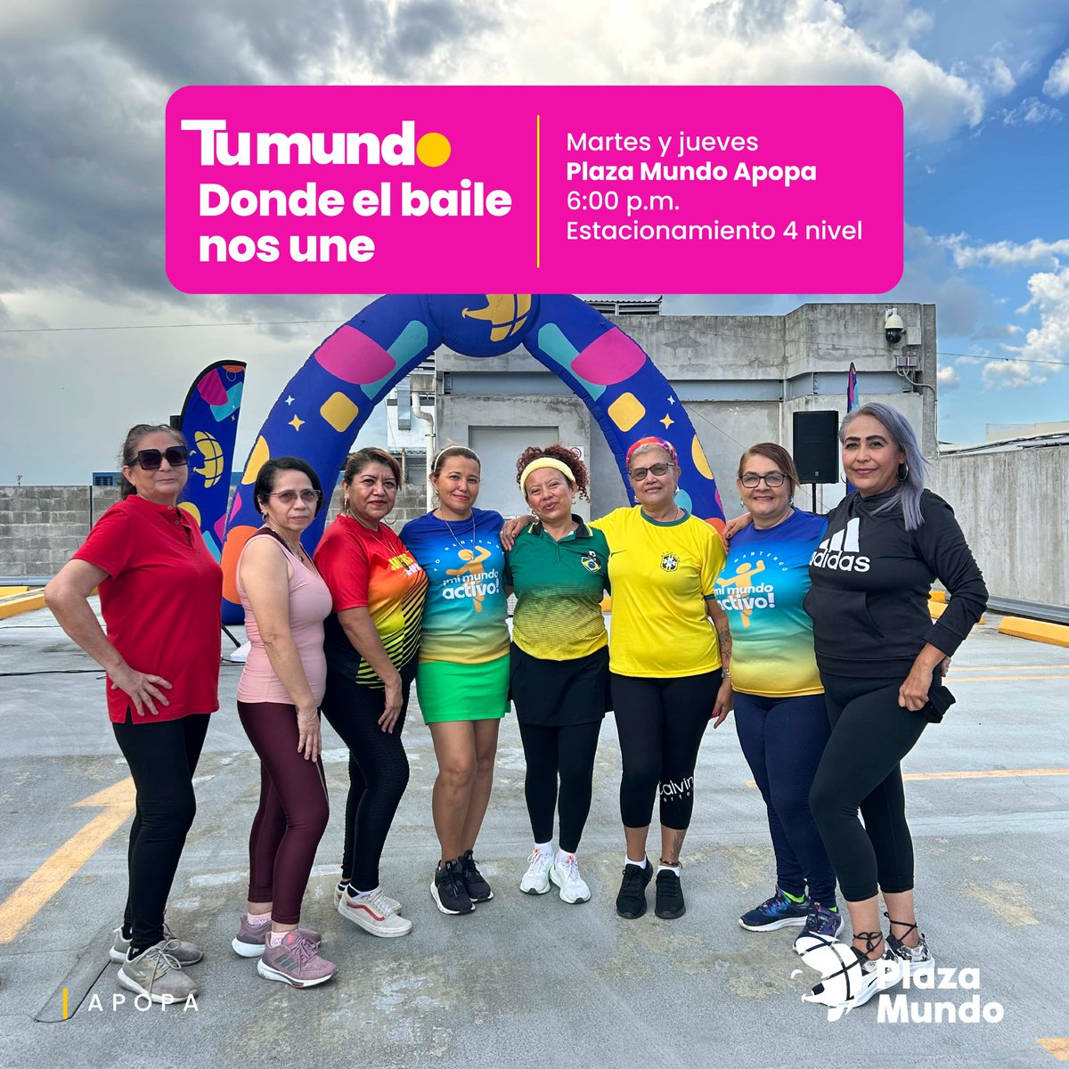 PlazaMundo_'s tweet photo. 💪🎶 ¡El ritmo de tu mundo no se detiene! Con Mundo Activo vivís la energía, el baile y la diversión en cada centro comercial. https://t.co/qmucSfmUYm