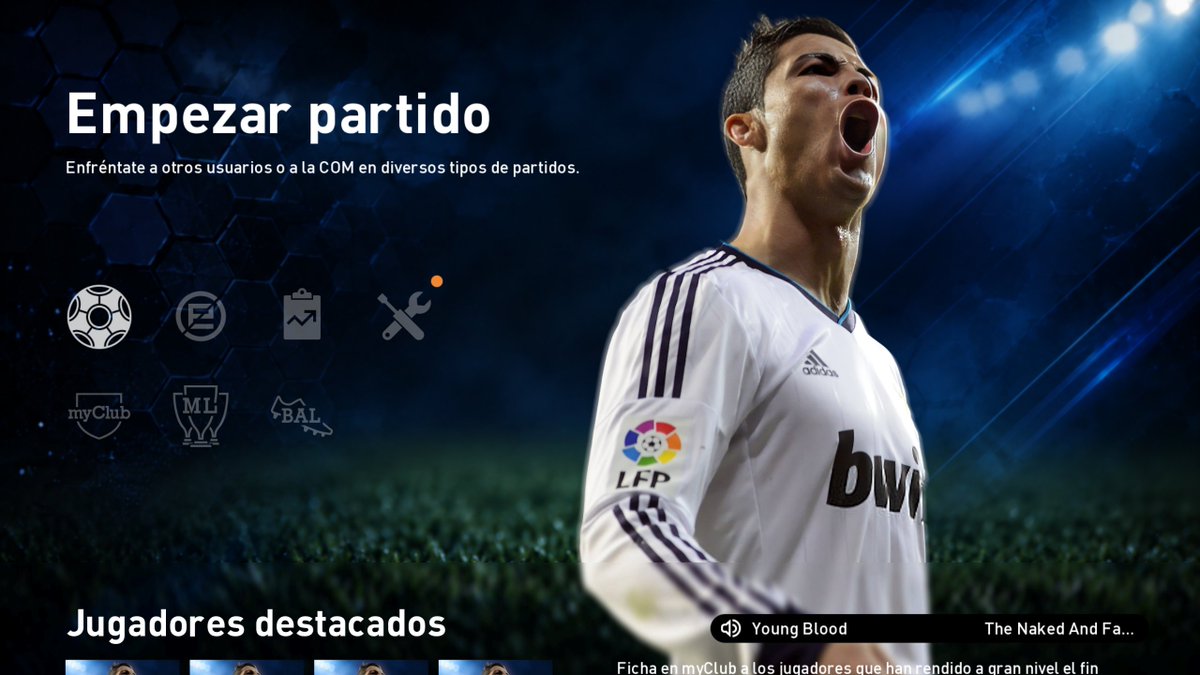 wc1998_'s tweet photo. Nuevo menú para PES 2013! Estara disponible en la próxima actualización que sale en estos dias. https://t.co/m0d1uaALlH