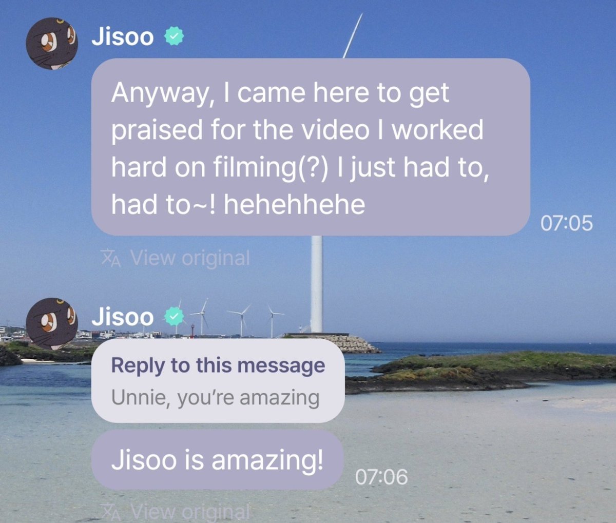 Rosiesmilecute's tweet photo. #JISOO: ¿Qué tal mis habilidades en TikTok? ¿A que son increíbles?

En fin, vine aquí para recibir cumplidos por el video que tanto me costó grabar
 ¡Tenía que hacerlo! Jejejeje 

👤: Unnie, eres maravillosa

J: Jisoo es maravillosa https://t.co/eH3dR3l5oe