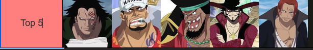 WorstGenHQ's tweet photo. #ONEPIECE 
My current strongest Top 5 One Piece characters excluding Imu:
(The order isn't based on strength; I just threw them in at random). https://t.co/tg9WGSTo9w