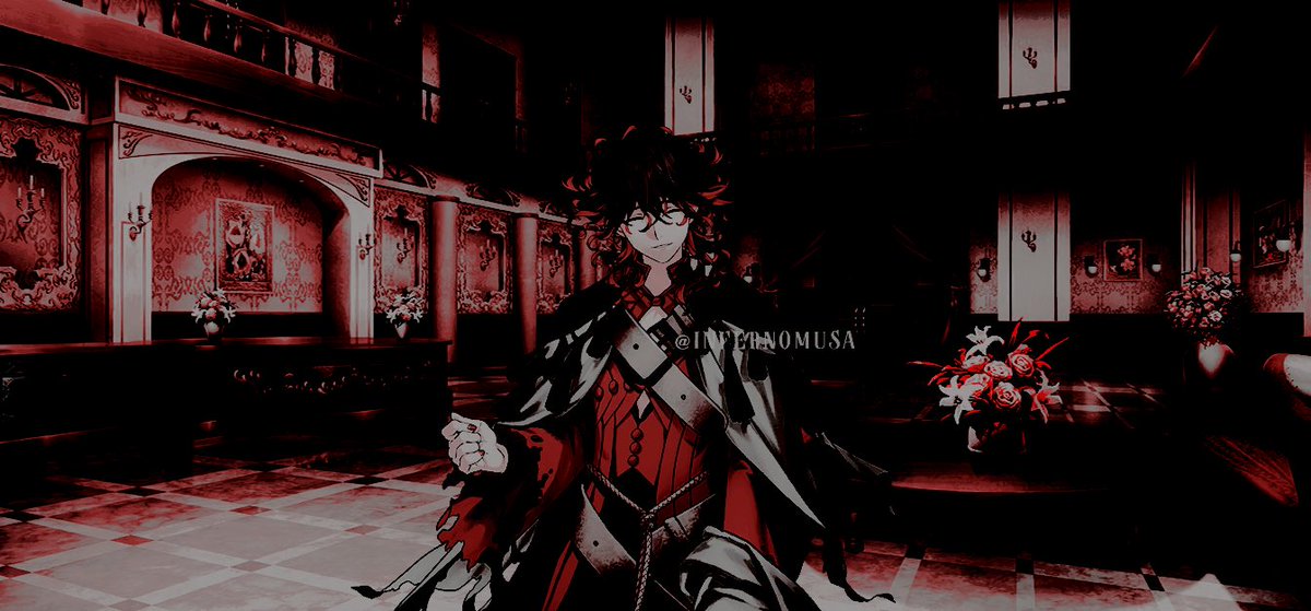 InfernoMusa's tweet photo. ⠀
⠀⠀His head tilts before his frame turns a little to catch the scenery｡ Lips spring into a gentle smile as he turns back to her｡

⠀⠀⠀“ Even if the natural order may not permit it ｡ ｡ Would one not like to enjoy it even for a little while before it disappears .ᐣ ”
⠀ https://t.co/eFROMUHqgZ