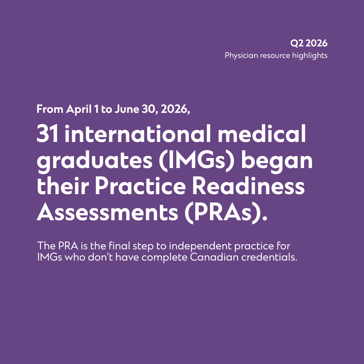 CPSA_CA's tweet photo. Want to stay informed about updates and trends in the number of physicians practising in the province? CPSA releases physician resource numbers on a quarterly basis. This data includes the total number of fully registered physicians on both the General and Provisional Registers, and allows comparisons with previous quarters.

CPSA’s statistics also include active physician numbers categorized by register, specialty and practice location.

For CPSA’s Q2 2026 highlights, scroll through this post. To view all of CPSA’s quarterly physician resource figures, visit our website here: https://t.co/vY6ykjlFqU