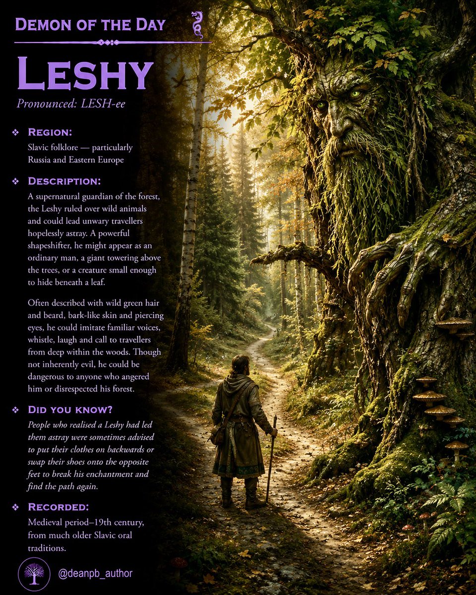 deanpb_author's tweet photo. Old demon (monster) of the day - Leshy  

I’m not sure taking off your clothes and putting them on backwards would really work

#WritingCommunity #OldDemonOfTheDay #DemonOfTheDay #Demons #Monsters https://t.co/ATnniPy0W2