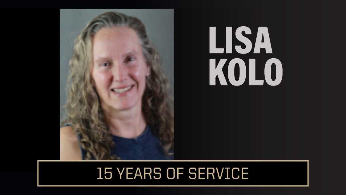PurdueBiolSci's tweet photo. Congratulations to Lecturer Lisa Kolo on 15 years of service to Purdue!
Boiler up!
🚂 ⬆️ 🖤 💛 
https://t.co/w8EnyPGBnO
#PurdueScience #Science #PurdueBiology #Biology https://t.co/pWSvhZarE1