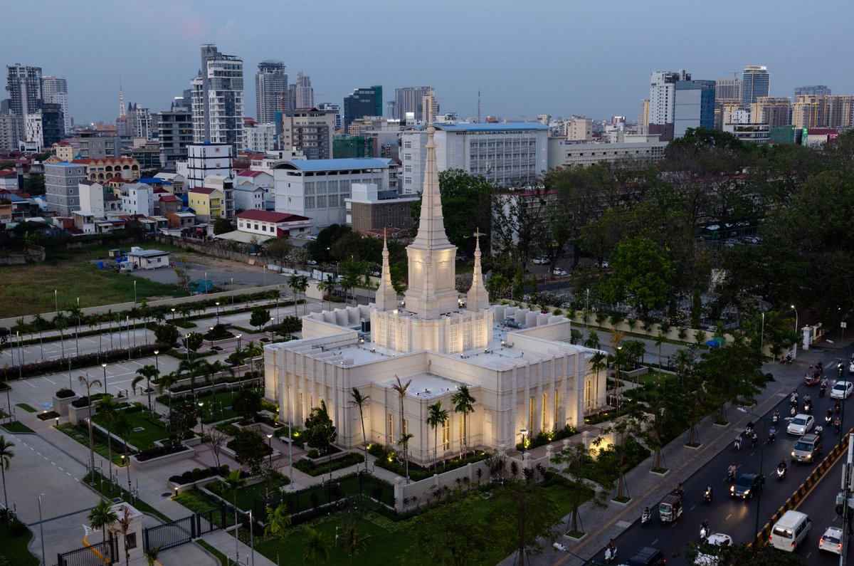 Ch_JesusChrist's tweet photo. The Phnom Penh Cambodia Temple is opening its doors to the public. Open house tours will go from August 15 through August 22.

Explore the interior, learn about its Cambodian-inspired design, and read and hear stories from local members reflecting on this historic milestone.

https://t.co/QRMCRiTkYa