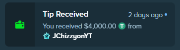 JJChizzy's tweet photo. You receive this tip from me into your @Stake account, what’s your first move? 🤔 https://t.co/ncdueYatcj
